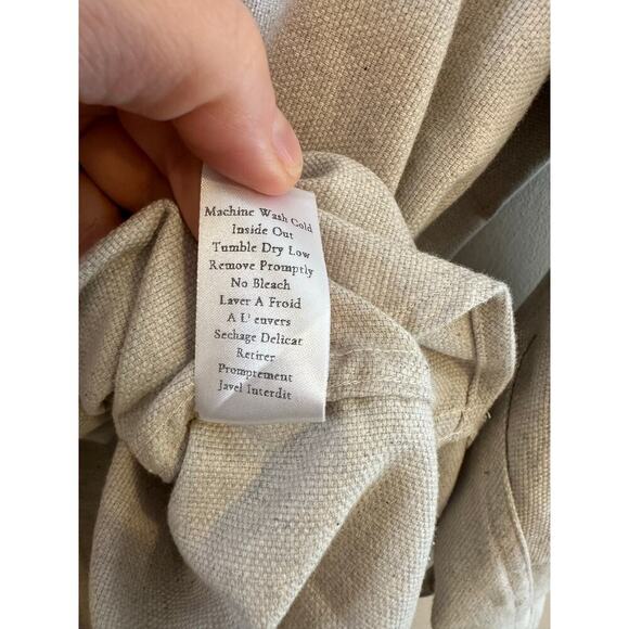 NWT Frank & Eileen McLoughlin Lagenlook Oversized Chore Shacket Natural Size M/L - Picture 9 of 11